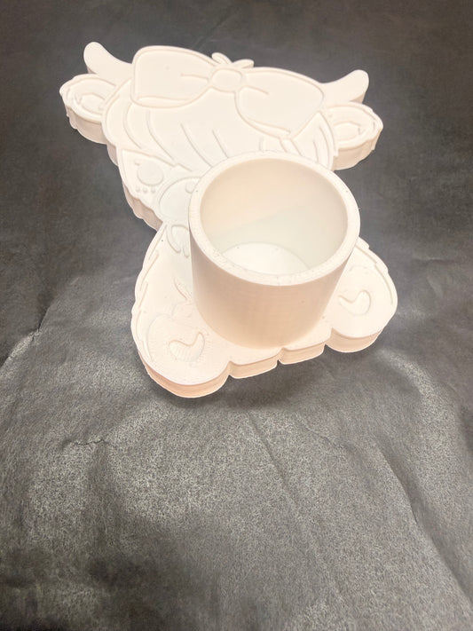 Highland Cow Tumbler Stand