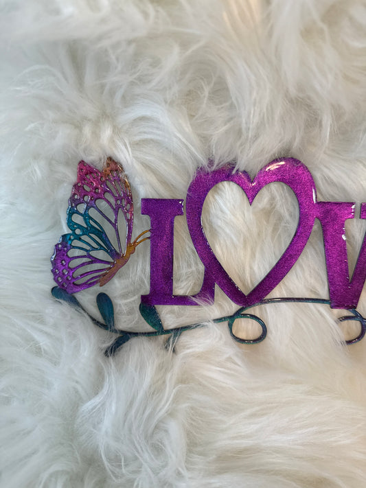Love Metal Sign
