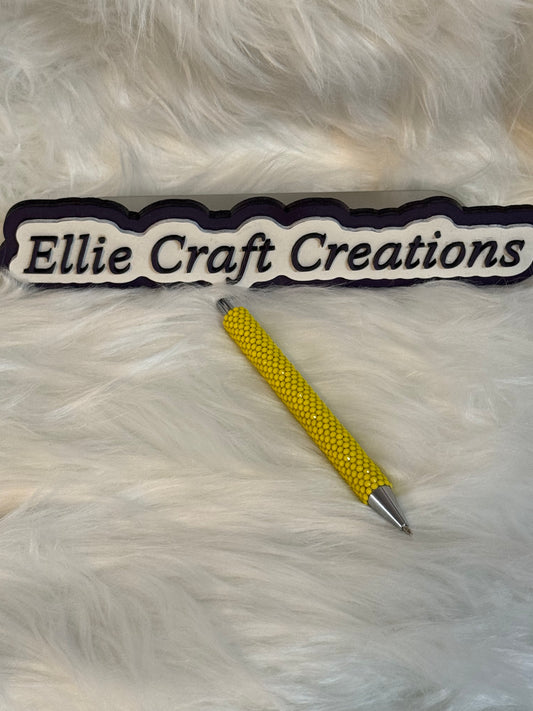 #16 Yellow Rhinestone Weeding Pen