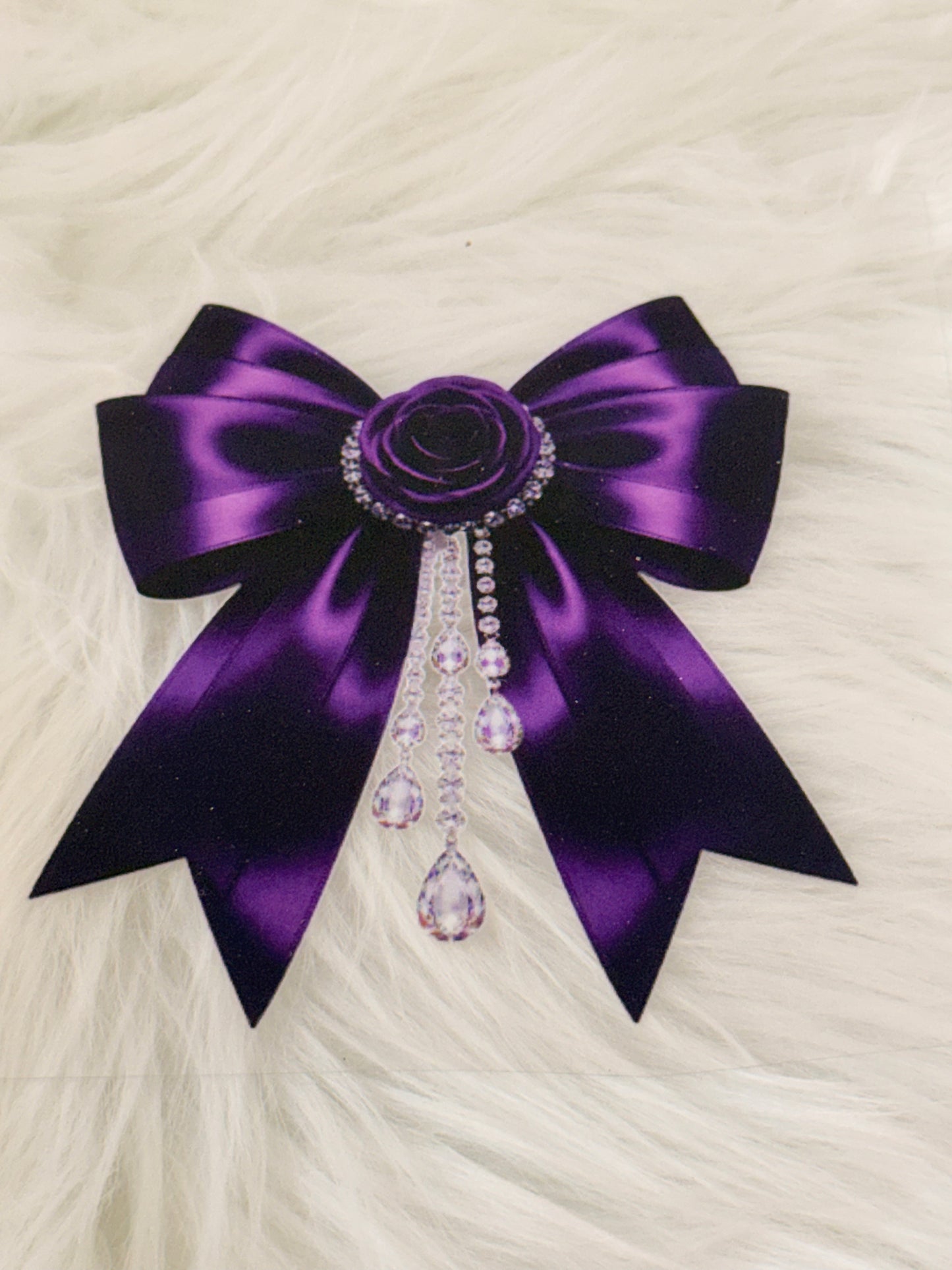 Purple Bow and Diamonds