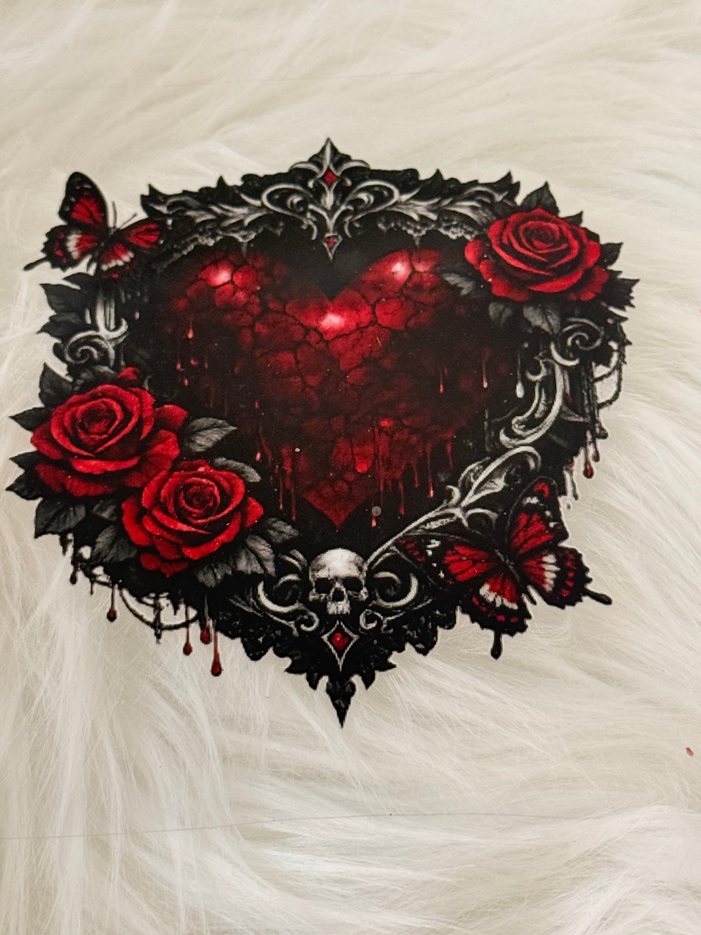 Red Heart and Roses