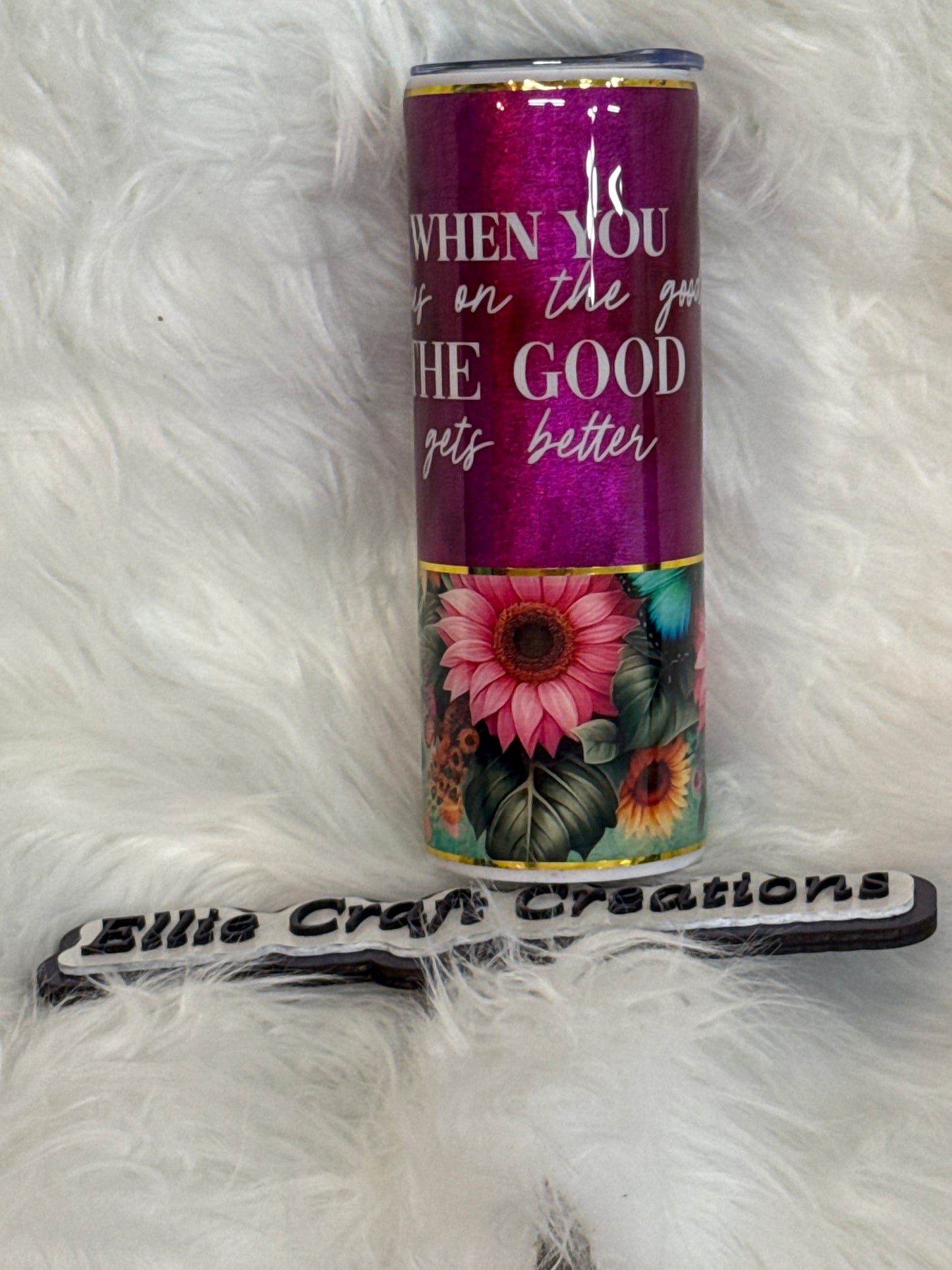 #19 20oz Pink Flowers