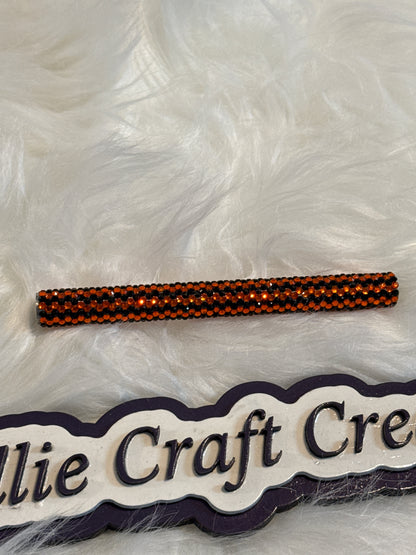 #22 Black and Orange Rhinestone Pen