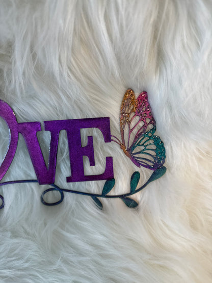 Love Metal Sign