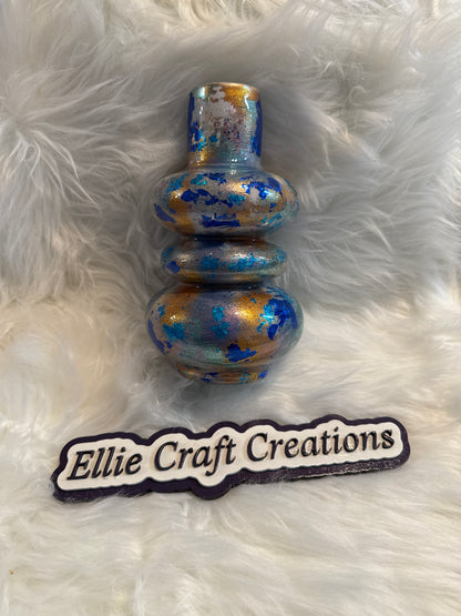 #37 Blue Gold Vase