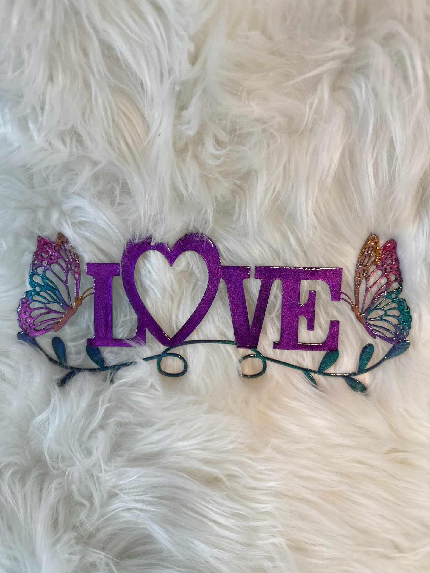 Love Metal Sign