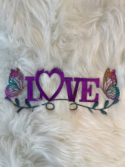 Love Metal Sign