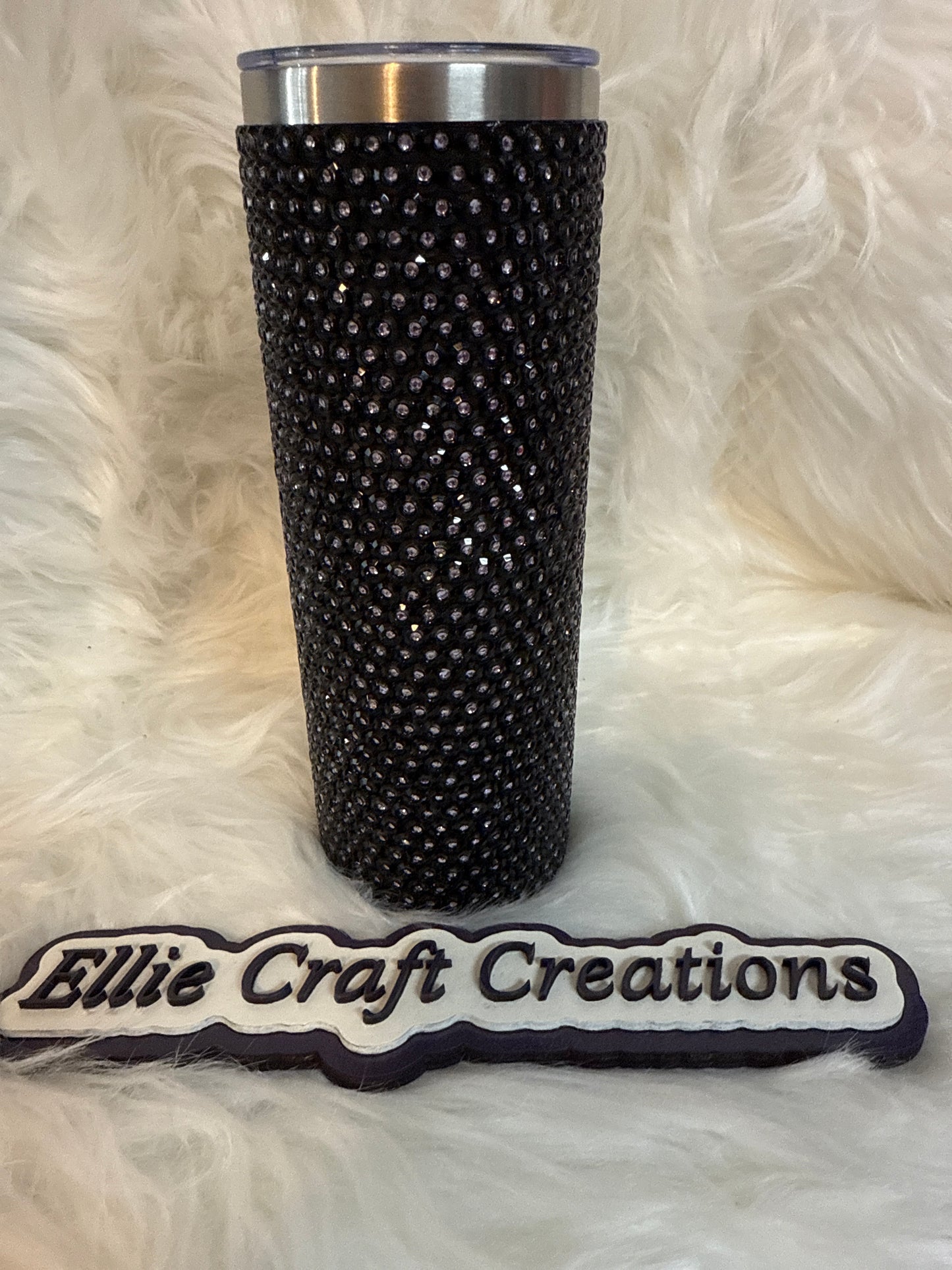 #21 20oz Stainless Steel Black and Lavender Tumbler