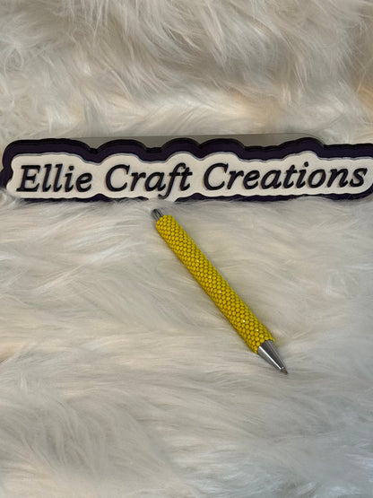 #16 Yellow Rhinestone Weeding Pen
