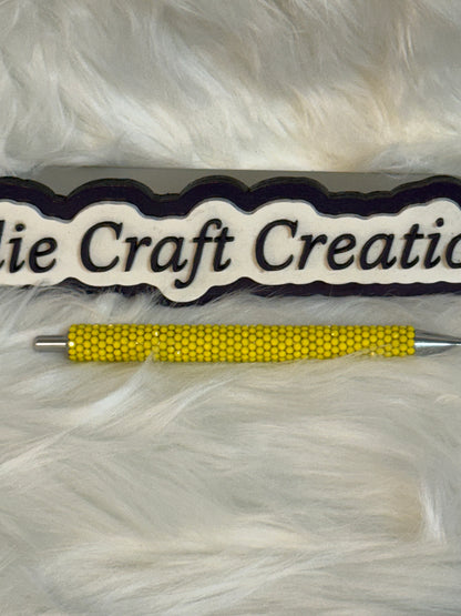 #16 Yellow Rhinestone Weeding Pen