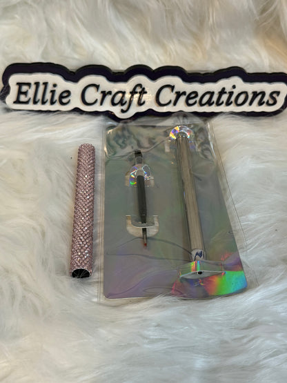#4 Light Pink Rhinestone Pen