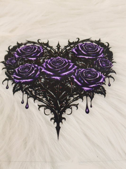 Purple Roses and Heart
