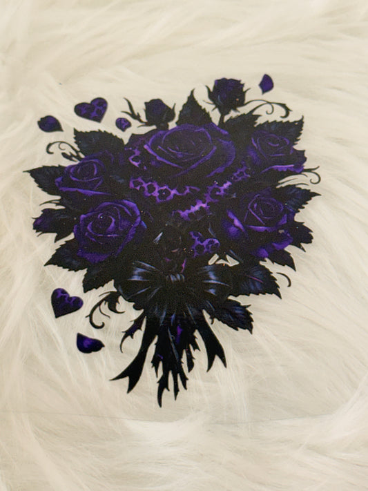 Purple Rose and Leopard Print Bouquet