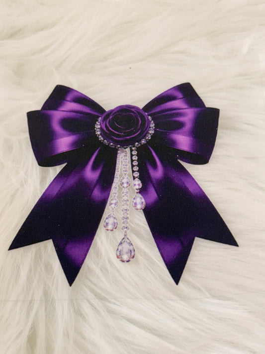 Purple Bow and Diamonds