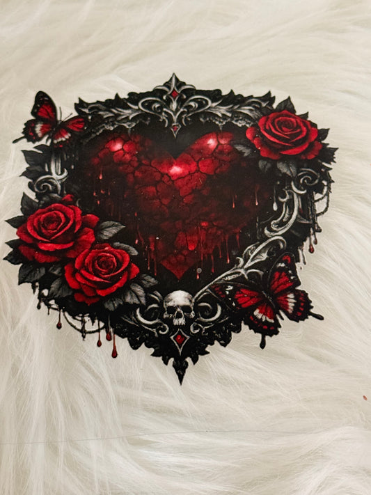 Red Heart and Roses