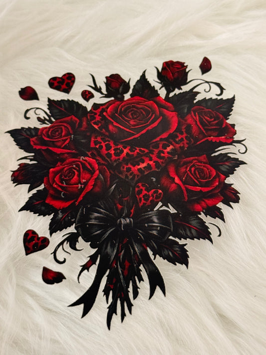 Gothic Red Rose bouquet