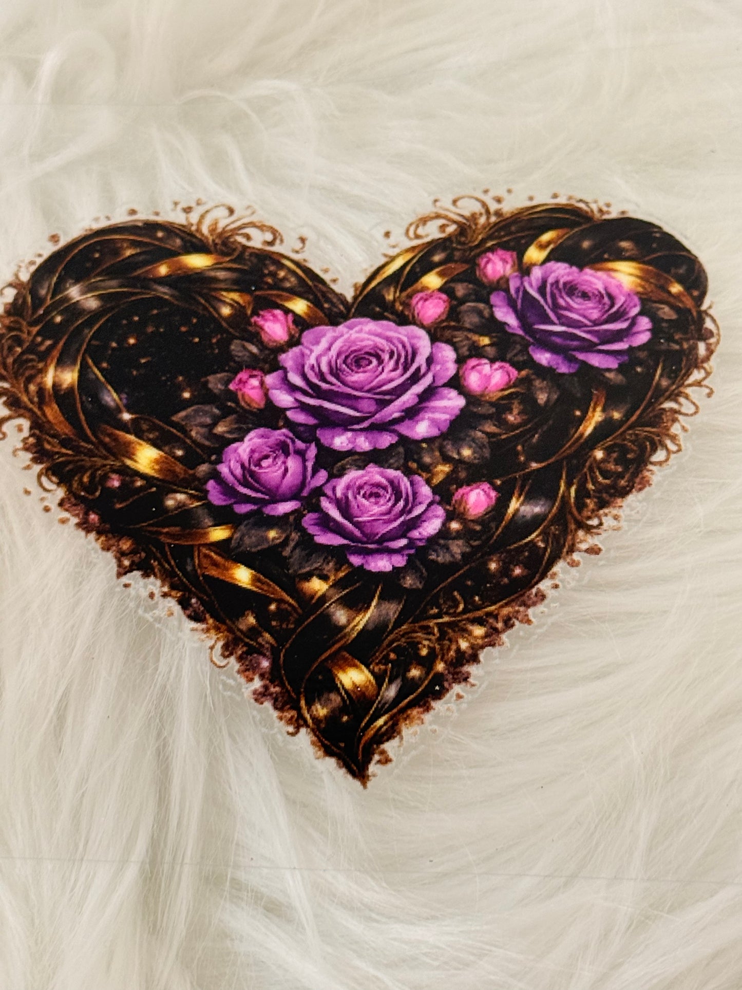 Purple Roses and Heart
