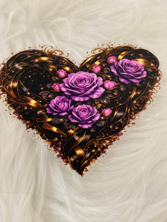 Purple Roses and Heart