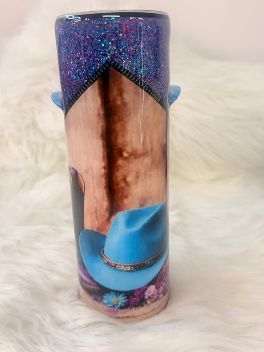 30oz Skinny Cowboy Hat Tumbler