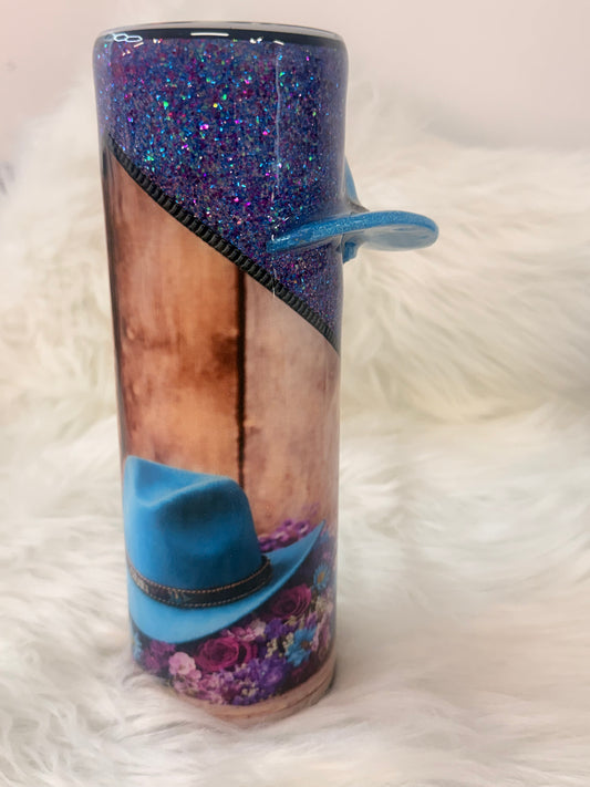 30oz Skinny Cowboy Hat Tumbler