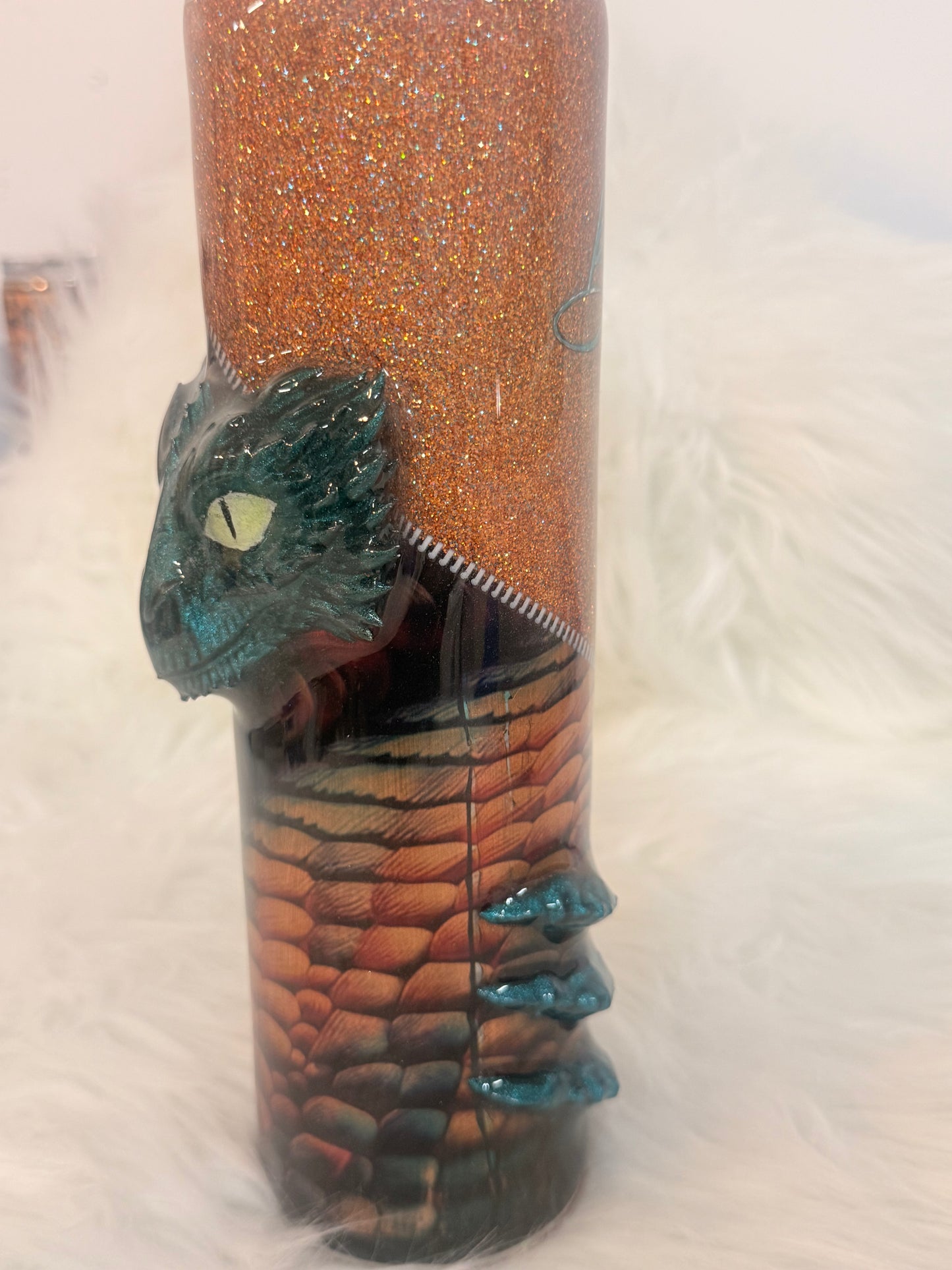 32oz Plump Stainless Dragon Tumbler