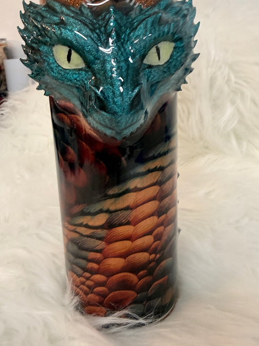 32oz Plump Stainless Dragon Tumbler